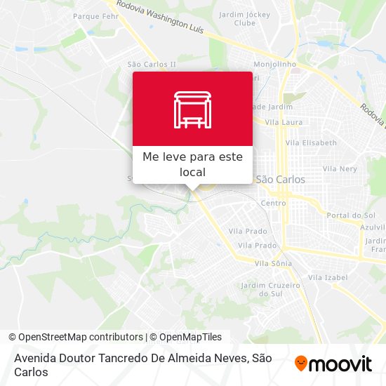 Avenida Doutor Tancredo De Almeida Neves mapa