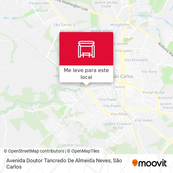 Avenida Doutor Tancredo De Almeida Neves mapa