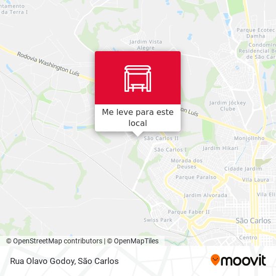 Rua Olavo Godoy mapa