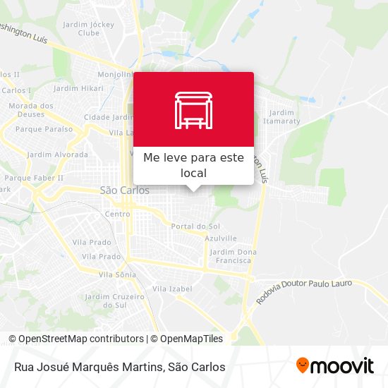 Rua Josué Marquês Martins mapa