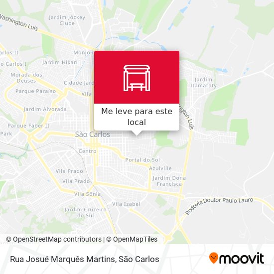 Rua Josué Marquês Martins mapa