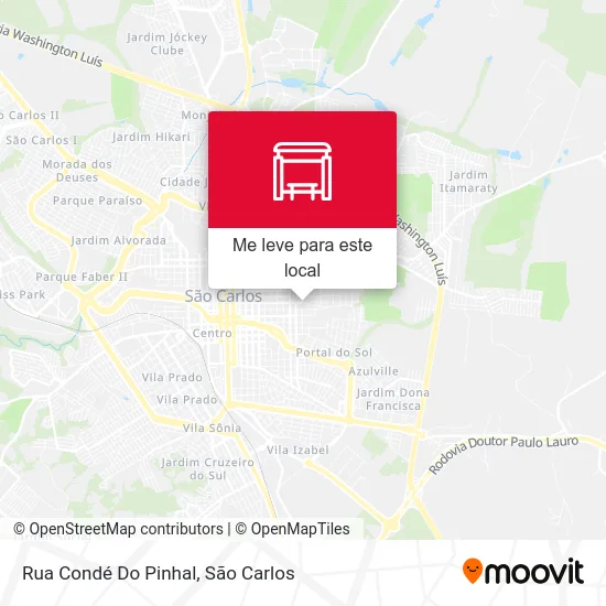 Rua Condé Do Pinhal mapa