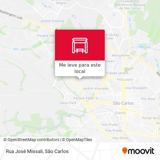 Rua José Missali mapa