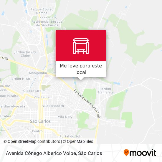 Avenida Cônego Alberico Volpe mapa