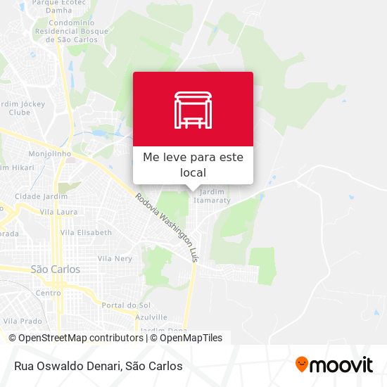 Rua Oswaldo Denari mapa