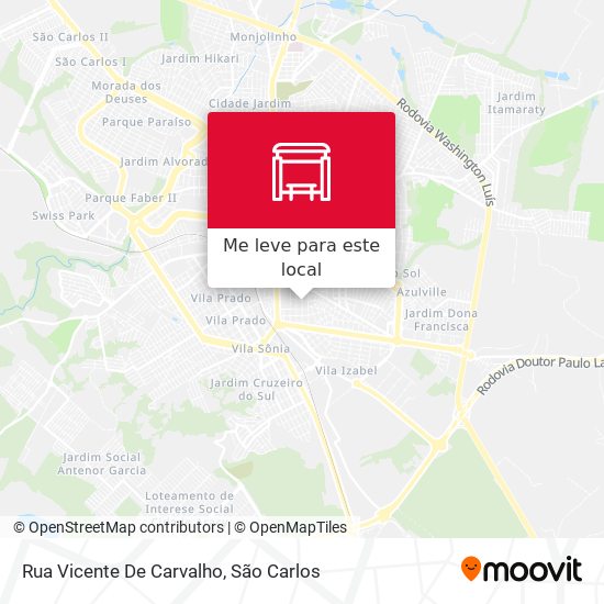 Rua Vicente De Carvalho mapa