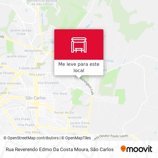 Rua Reverendo Edmo Da Costa Moura mapa