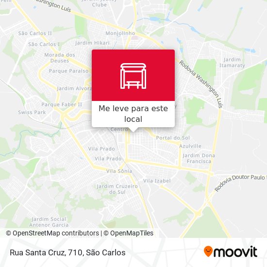 Rua Santa Cruz, 710 mapa