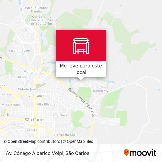 Av. Cônego Alberico Volpi mapa