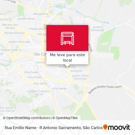Rua Emílio Name - R Antonio Sacramento mapa