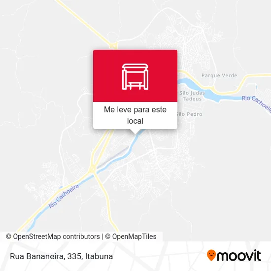 Rua Bananeira, 335 mapa