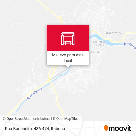 Rua Bananeira, 436-474 mapa