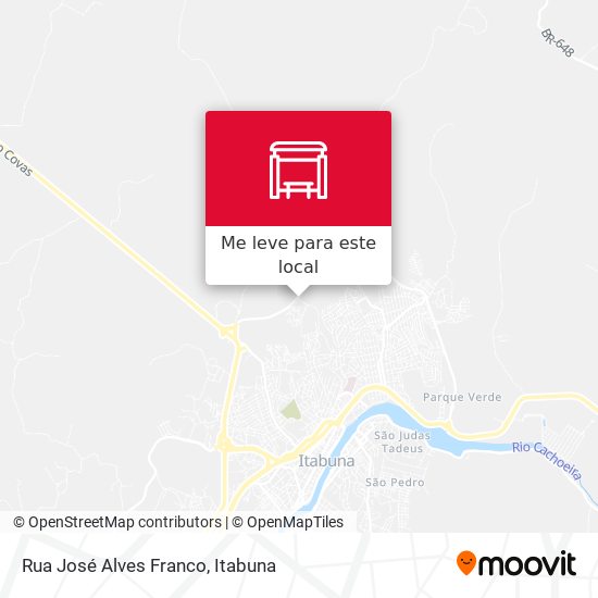 Rua José Alves Franco mapa