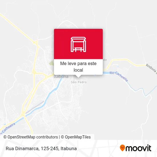 Rua Dinamarca, 125-245 mapa