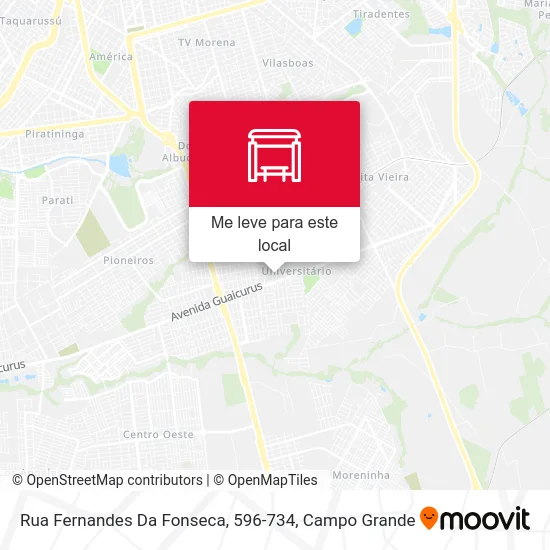 Rua Fernandes Da Fonseca, 596-734 mapa