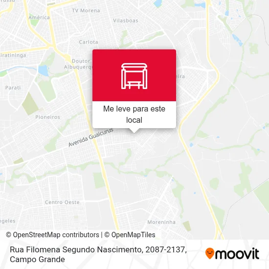 Rua Filomena Segundo Nascimento, 2087-2137 mapa