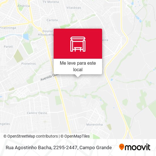 Rua Agostinho Bacha, 2295-2447 mapa