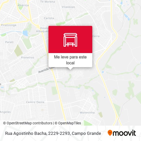 Rua Agostinho Bacha, 2229-2293 mapa