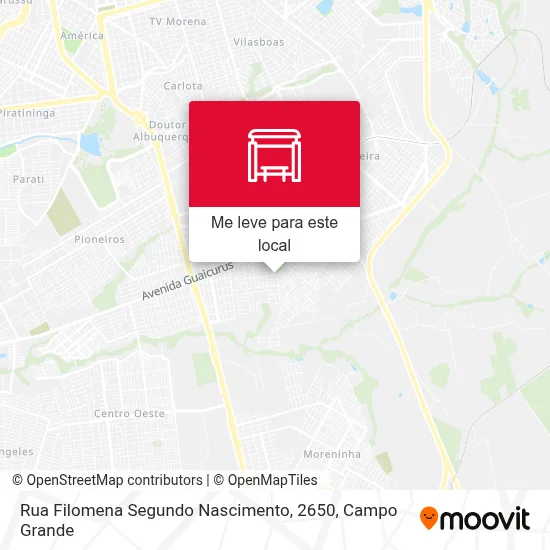 Rua Filomena Segundo Nascimento, 2650 mapa