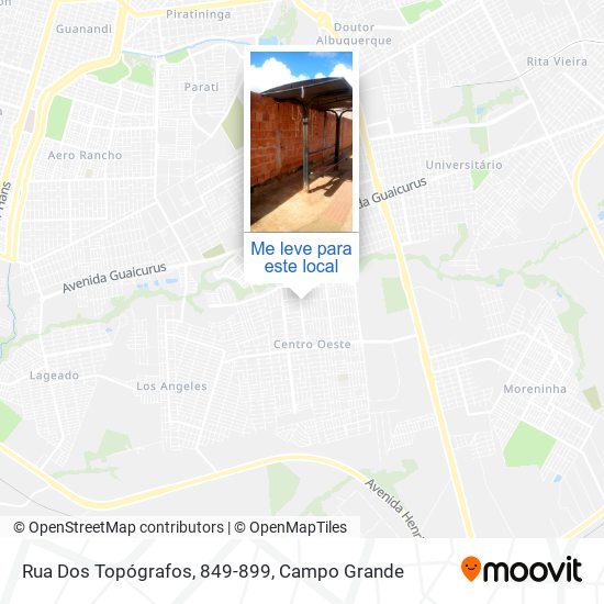 Rua Dos Topógrafos, 849-899 mapa