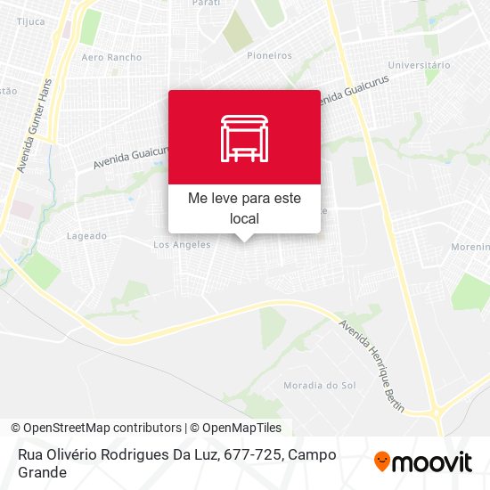 Rua Olivério Rodrigues Da Luz, 677-725 mapa