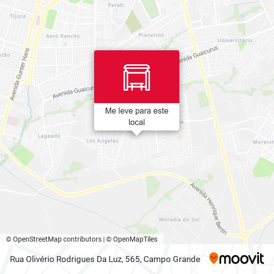 Rua Olivério Rodrigues Da Luz, 565 mapa