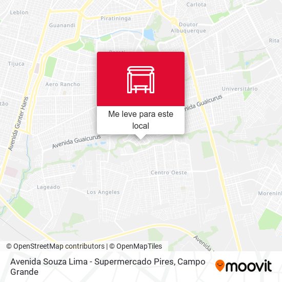 Avenida Souza Lima - Supermercado Pires mapa