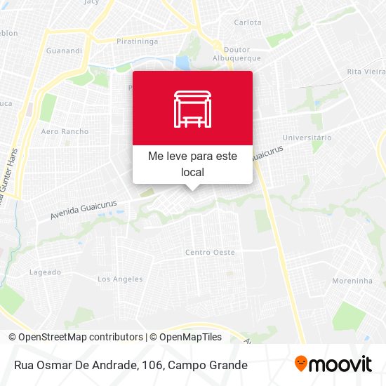 Rua Osmar De Andrade, 106 mapa