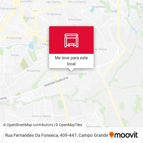 Rua Fernandes Da Fonseca, 409-447 mapa