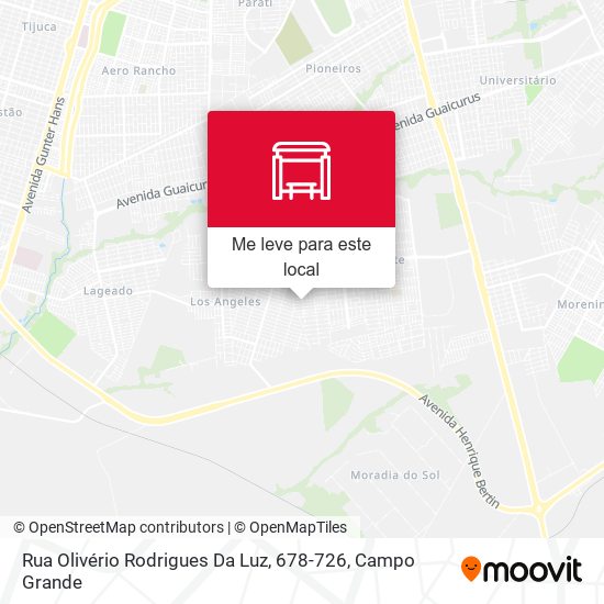 Rua Olivério Rodrigues Da Luz, 678-726 mapa
