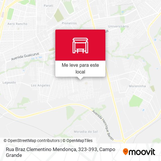 Rua Braz Clementino Mendonça, 323-393 mapa