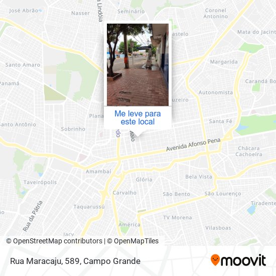 Rua Maracaju, 589 mapa