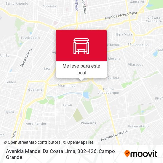Avenida Manoel Da Costa Lima, 302-426 mapa