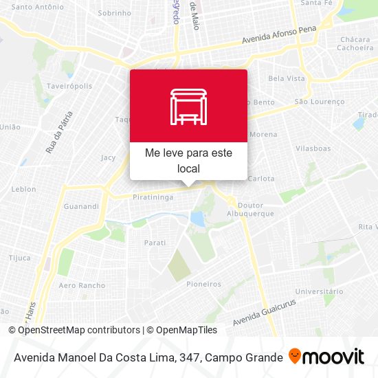 Avenida Manoel Da Costa Lima, 347 mapa
