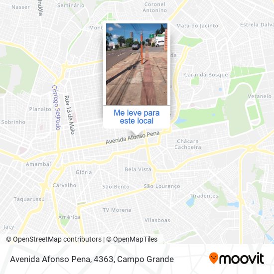 Avenida Afonso Pena, 4363 mapa