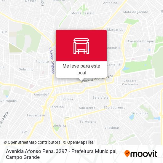 Avenida Afonso Pena, 3297 - Prefeitura Municipal mapa