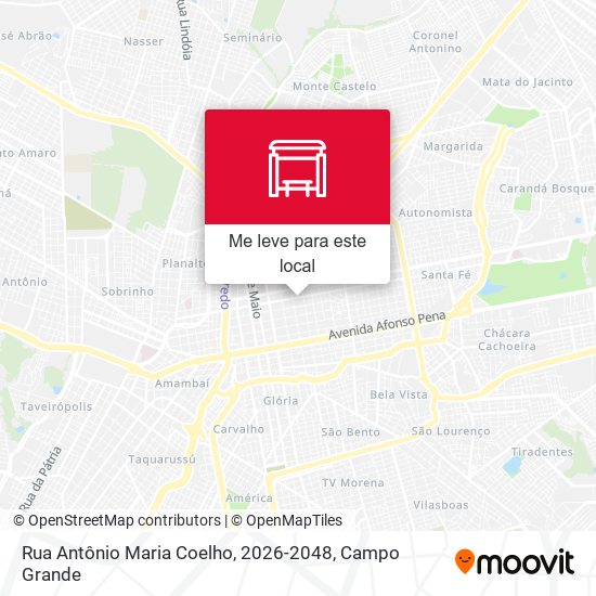 Rua Antônio Maria Coelho, 2026-2048 mapa