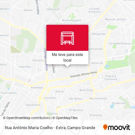 Rua Antônio Maria Coelho - Extra mapa