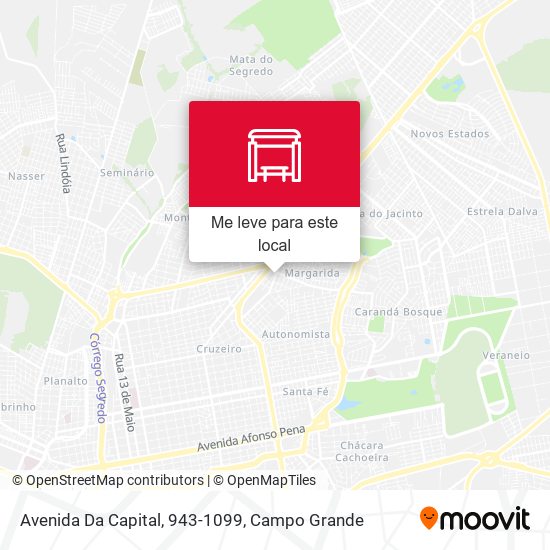 Avenida Da Capital, 943-1099 mapa