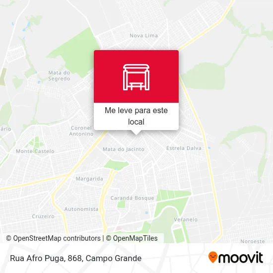 Rua Afro Puga, 868 mapa