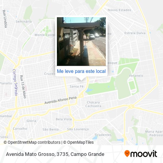 Avenida Mato Grosso, 3735 mapa