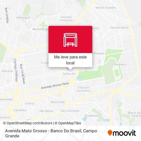 Avenida Mato Grosso - Banco Do Brasil mapa