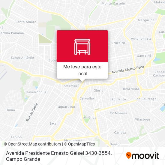 Avenida Presidente Ernesto Geisel 3430-3554 mapa