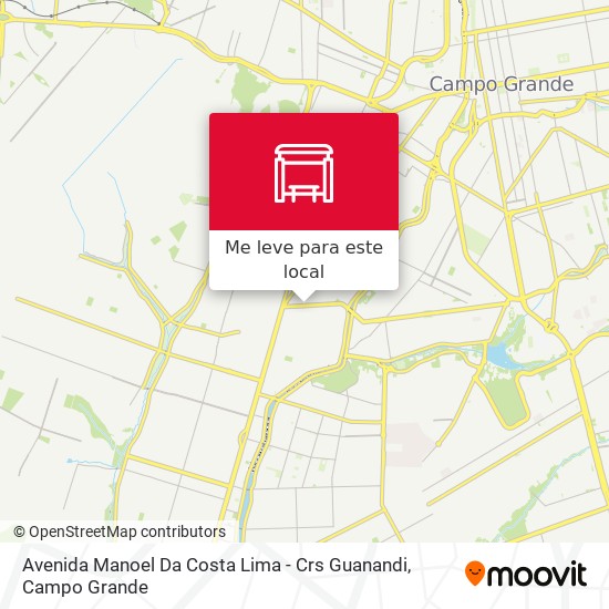 Avenida Manoel Da Costa Lima - Crs Guanandi mapa