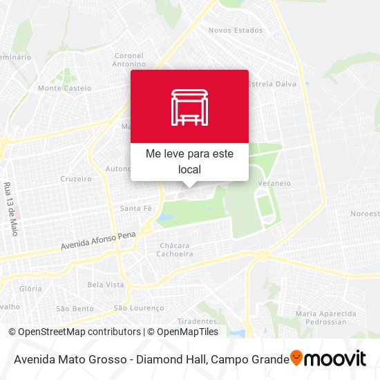 Avenida Mato Grosso - Diamond Hall mapa