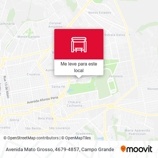 Avenida Mato Grosso, 4679-4857 mapa