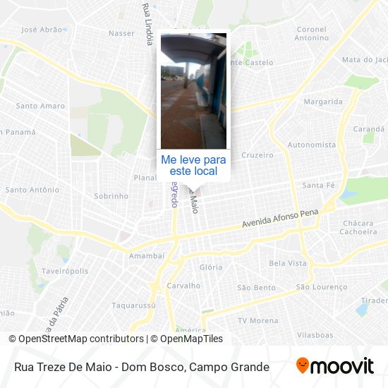 Rua Treze De Maio - Dom Bosco mapa