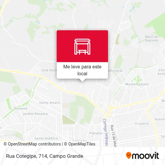 Rua Cotegipe, 714 mapa