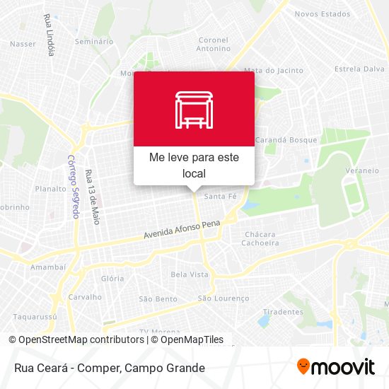 Rua Ceará - Comper mapa