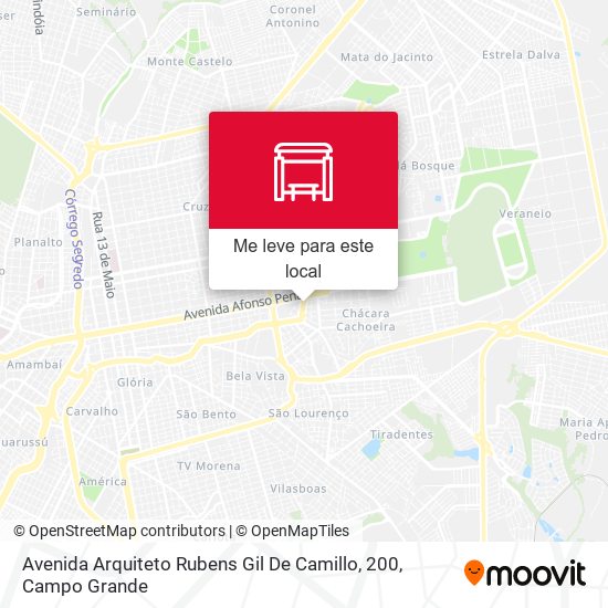 Avenida Arquiteto Rubens Gil De Camillo, 200 mapa